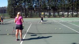 First day of Spring 2013 tennis lessons at Metacomet Park